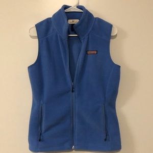 Vineyard Vines Light Blue Fleece Vest